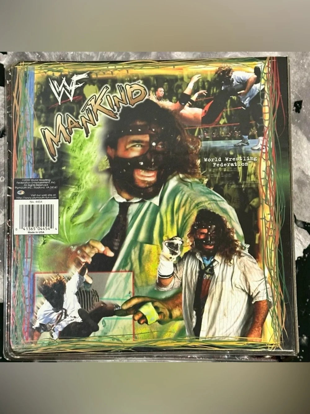 WWF Mankind Wrestler Hardcover Binder